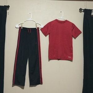 NWOT Youth Adidas Pants with Shirts.